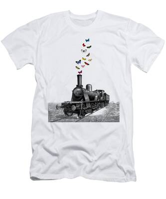 Jusxout Black Steam Train Mens T-Shirt Tank Tops 